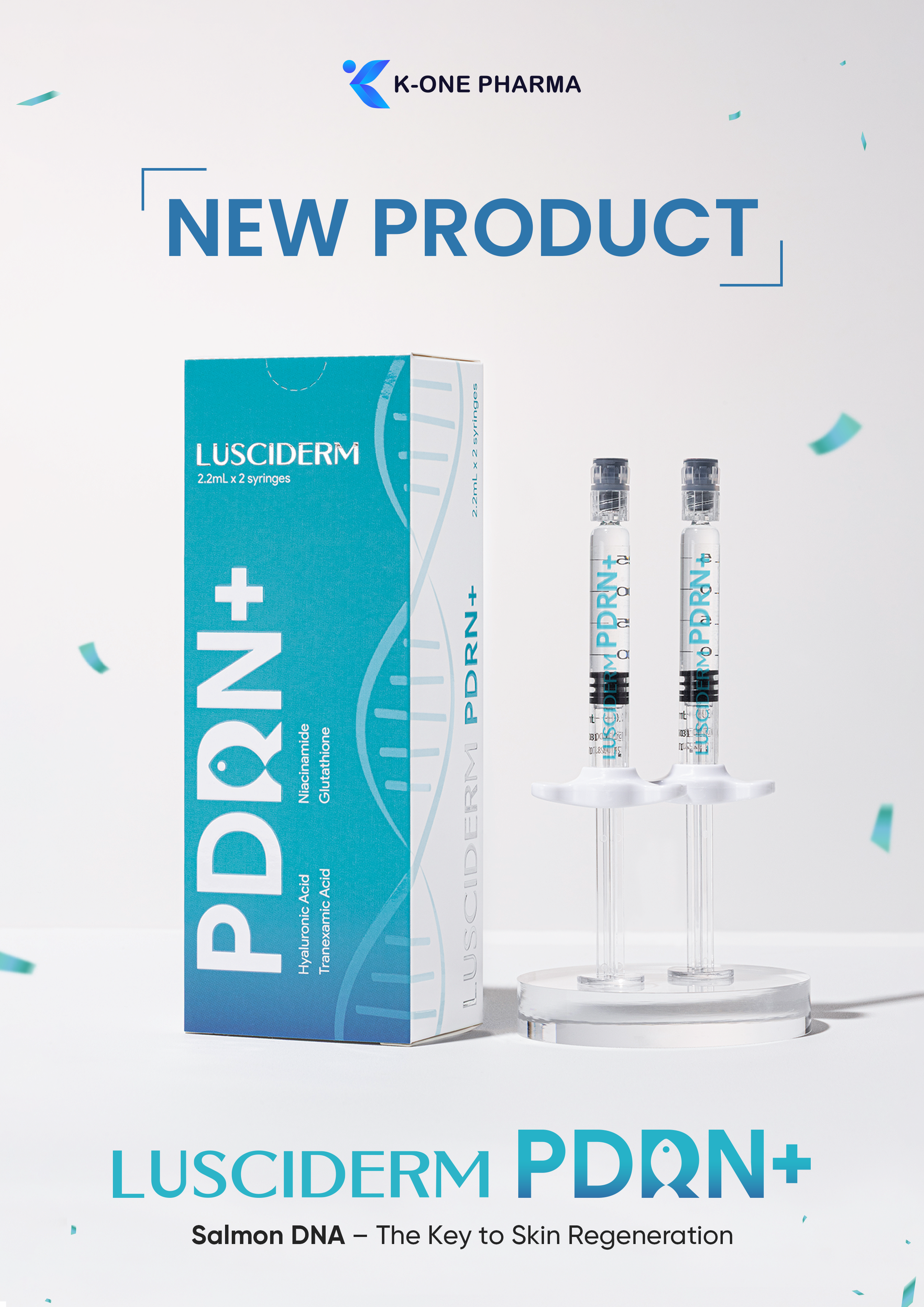 Lusciderm PDRN+ Skin Repair Skin Lightening Hydrating Rejuvenating