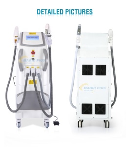 Magic Plus A0316 4 in 1 E Light IPL RF ND Yag Laser IPL Hair Removal Machine