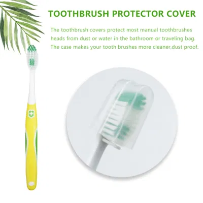 OEM Soft Rubber Handle with Tongue Cleaner Adult Toothbrush