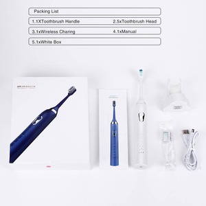 Oral Hygiene IPX7 Waterproof Smart  Pink SonicElectricToothbrush Toothbrush  With Timer Rechargeable