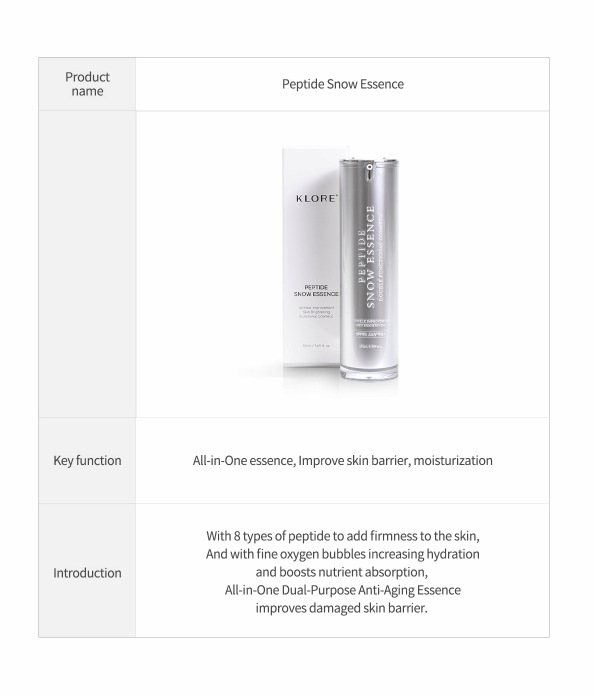 Peptide Snow Essence_Skin Care_All in One_Wrinkle_Whitening_Moisture_Hydrating