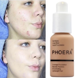 Phoera Perfect Beauty 30ml Face Liquid Foundation Base Soft Matte Long Wear Oil Control Concealer Foundation Cream Women Makeup