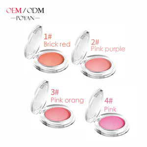 Plastic Container Ice Cream Single Color No Brush Makeup Baked Blush