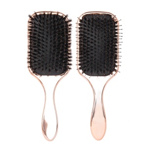 plastic vent hair brush and hair comb Gold Plating Wide Tooth Comb