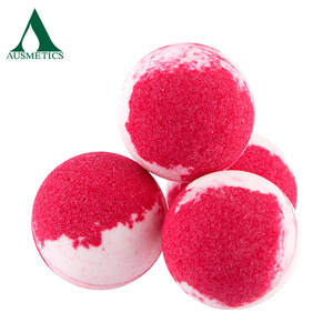 Private label Hot sale Ball shape bath bombs gift set in bath fizzies natural bath bomb bubble ball