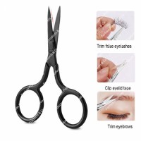 Professional Nail Scissors for Manicure, Eyebrow, Nose, Cuticle, Curved, Pedicure, Makeup Tools