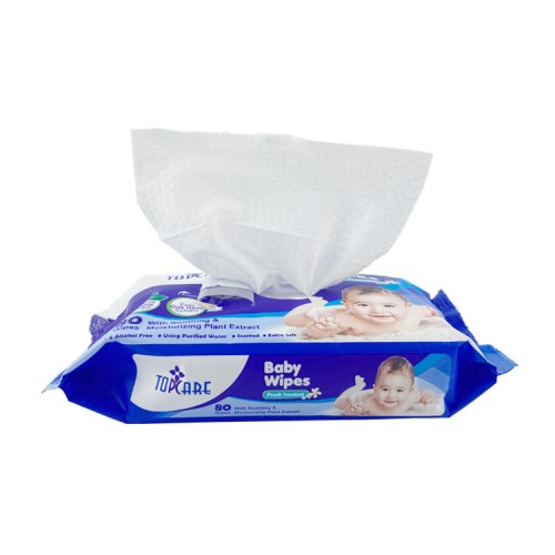 Professional wholesale best quality viscose cross pearl disposable baby wet  wipes