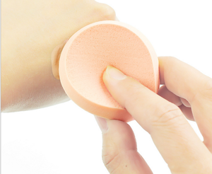 Round cosmetic foundation sponge puff,SBR makeup sponge