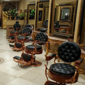 Salon equipment hair salon furniture barbershop supplies luxury gold barber chair