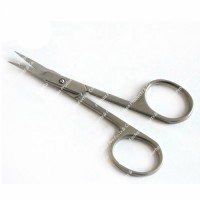 Stainless Steel Manicure Straight Cutting Scissors Beauty Makeup Scissors Custom Logo Nail Item