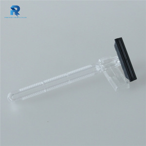 Top quality twin blade clear handle disposable shaving razor