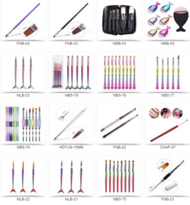 wholesale  new beauty products electric makeup brush cleaner flat shape nail brush nail art