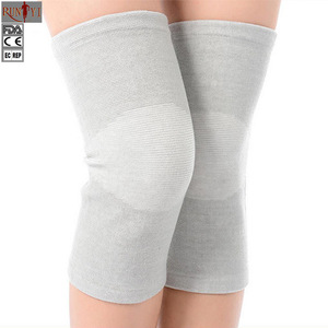 Wholesale Breathable Elastic Bamboo Charcoal Cotton Kneepad Knee Sleeve Support for Sports Safety