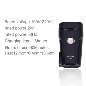 Wholesale Drop-shipping 220v Two Rotary Double Ring Blade Shaving Head Electric Rechargeable Shaver For Men With Built-in Plug