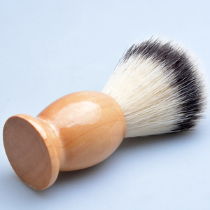 Wholesale professional barber shop shaving tools synthetic hair shaving brush with wood handle