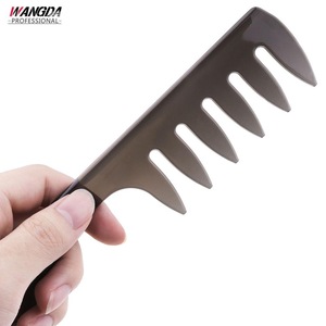 Wide Teeth Afro Comb Insert Curly Wig Comb Hairbrush Hair Fork Pick Comb Plastic Handle Hairdressing Design  Styling Tool