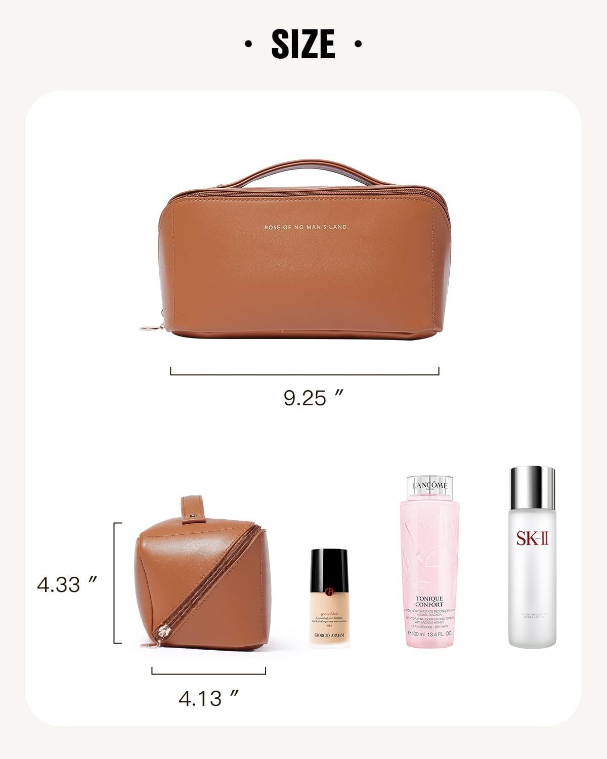 Cosmetic bag makeup pouch