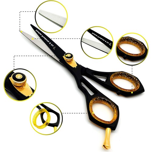 Hair Scissors 6.5 JP Steel Hair Cutting Scissors barber Shears Hairdressing Scissors Red Screw By FARHAN PRODUCTS & Co