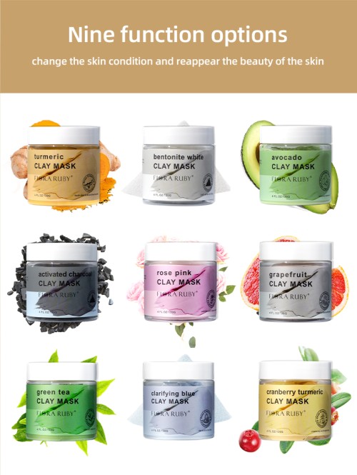 OEM ODM Leafmetics Organic Herbal Facial Mask  Flexible MOQ  Guangzhou China Factory Free Shipping