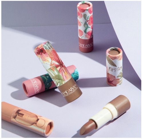 New Paper Tube Matte Lipstick Moisturizing Not Easy to Decolorize Velvet Lip Balm Custom logo