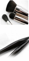 Customize Premium Animal Hair Makeup Brushes 18pcs Cosmetics Brush Set Foundation Powder Blush Eyeshadow Brush