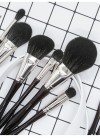 Customize Premium Animal Hair Makeup Brushes 18pcs Cosmetics Brush Set Foundation Powder Blush Eyeshadow Brush