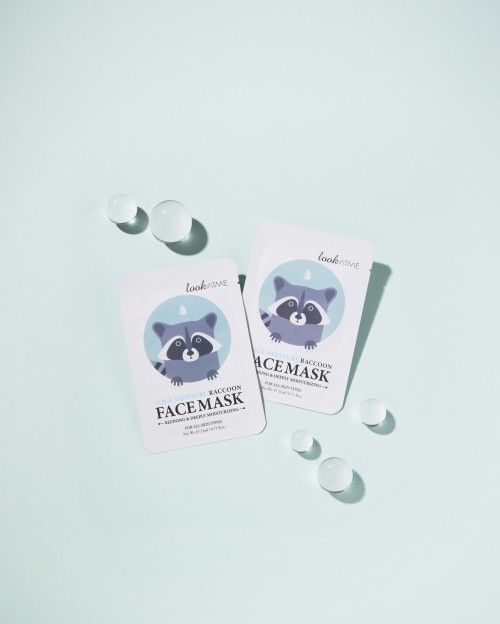 lookATME AQUA MOISTURE RACCOON  FACE MASK