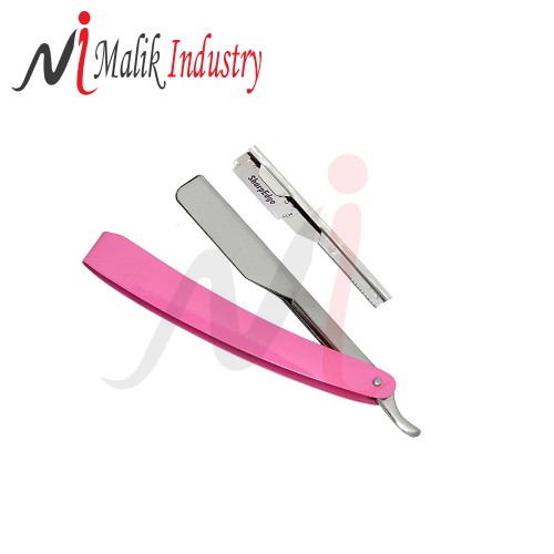 Pink Color Professional Barber Salon Cut Throat And Shaving Razor Folding Razor