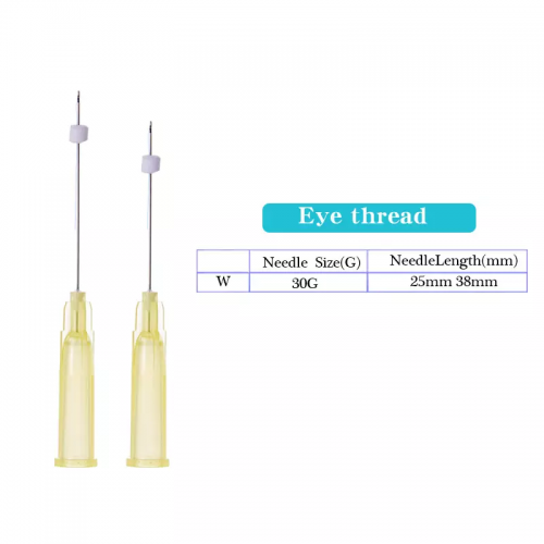 Hot Sale Long Lifting Eyebrow Lifting Blunt W Cannula 20g 380mm/400mm/600mm/800mm/1000mm Double Needle Pdo Cog Threads