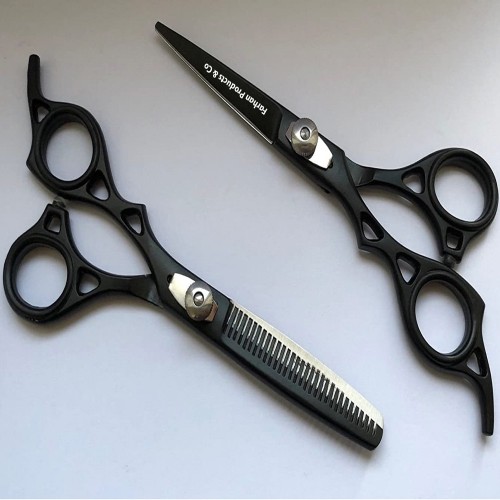 6 Inch New Fashion Custom Salon Barber Tool Japanese Steel Hairdressing Cutting Sliver & Yellow Screw Hair Scissors For Designer