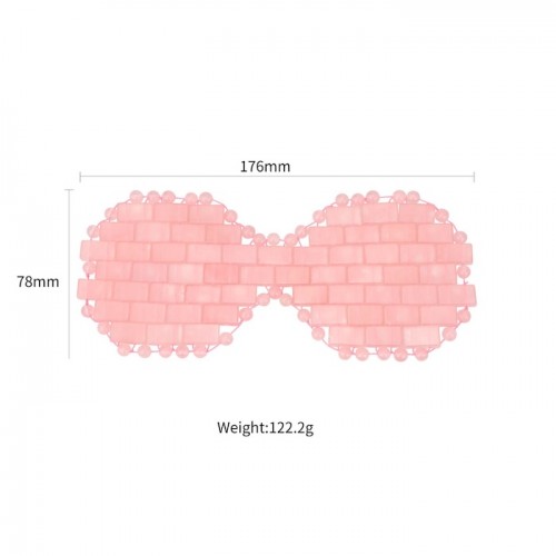 Rose Quartz Eyelid Reusable Jade Stone Cooling Eye Mask