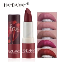 New Paper Tube Matte Lipstick Moisturizing Not Easy to Decolorize Velvet Lip Balm Custom logo