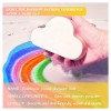 Private label kids organic bubble fizzies colorful fizzy natural cloud rainbow bath bomb