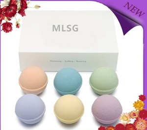 2017 wholesale exquisite packaging vanilla fizzer bath spa bombs set