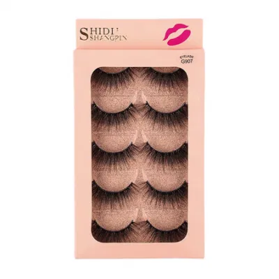 5 Pairs of False Eyelashes 3D Natural Imitation Thick Mink Hair Eyelashes