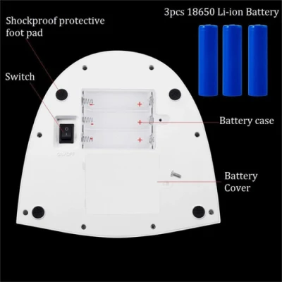 60W Cordless UV LED 365nm 405nm CCFL LED UV Nail Lamp