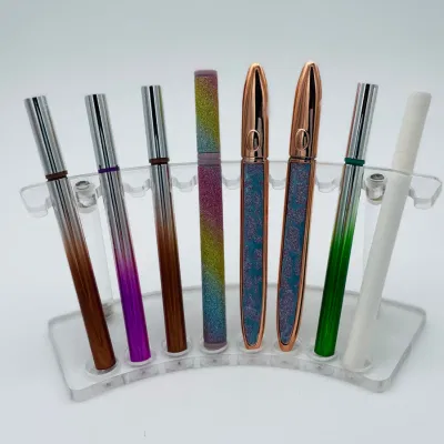 Aluminum Empty Tube Round Gold Cosmetic Packaging Lip Gloss Pen for Personal Care