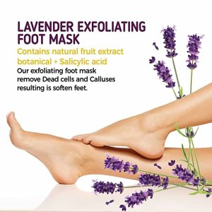 Amazon Bestseller Products With Exfoliating Foot Lotion Mask Label Peeling Off Calluses & Dead Skin Foot Peel Soak Mask