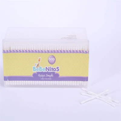 Basic Customization Natural Cotton Swabs, Biodegradable, All Natural Cotton Swabs, Chlorine-Free Hypoallergenic Cotton Swabs