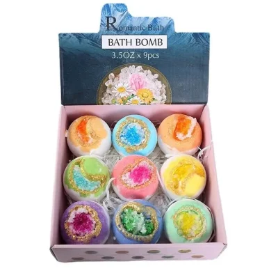 Bath Foam Fizzies Luxury Summer Tiny Crystal Bath Bomb Colorant Set New Form Bath Bombs Gift