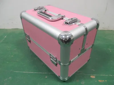 Beautiful Aluminium Hand-Held Cosmetic Case Makeup Case for Cosmetics