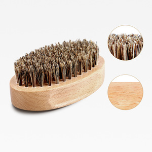 Best Small Boar Bristle Barber Brush Beard Shaving Beard Comb and Brush