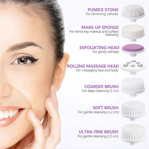Cheaper Price Facial Cleansing Brush Face Lifting Skin Tightening Waterproof electric 7 in 1 Facial Brush