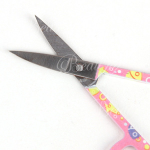 Cute Shape Stainless Steel Custom Makeup Tools Eyelash Eyebrow Extension Scissors