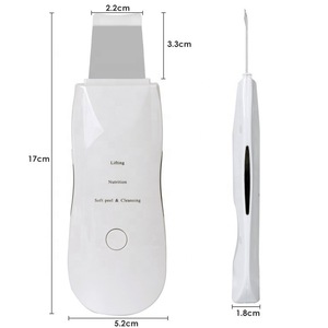 Deep cleansing galvanic exfoliators scrubber skin dermabrasion professional ultrasonic skin scrubber for facial