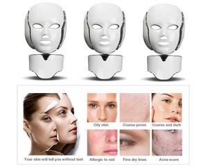 EB FDA approved Anti-aging PDT Beauty Machine 7 Led Light Therapy Face Mask