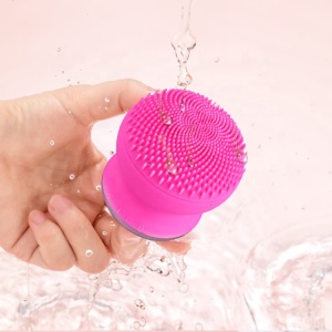 Face Rotate Wash Electric Exfoliating Vibration Soft Silicon Sonic Waterproof Mini Face Cleanser Brushes Facial Cleansing Brush