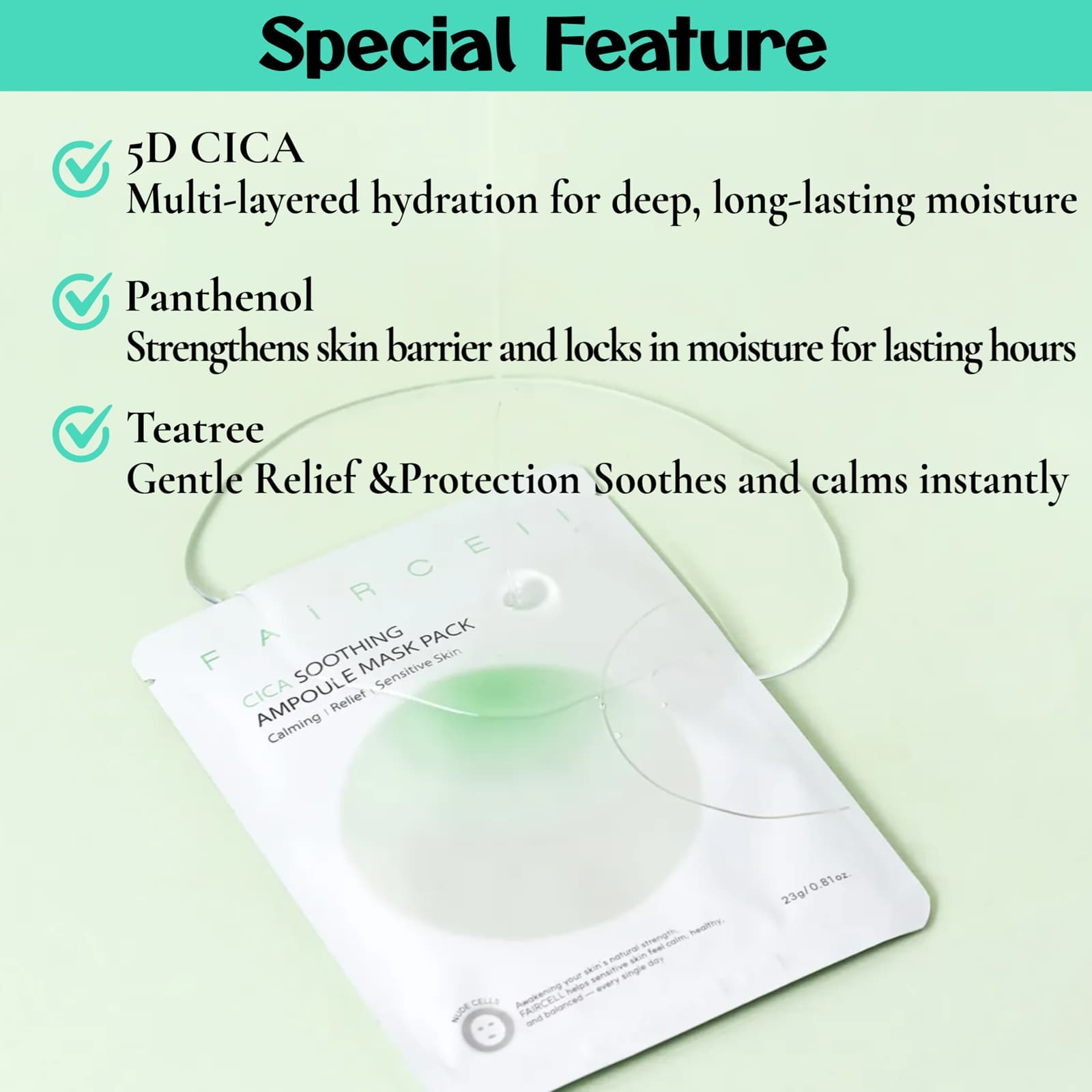 Faircell Cica Soothing Ampoule Mask pack 8ea