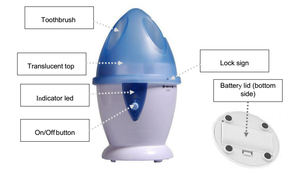 Family uv light toothbrush sterilizer uv toothbrush disinfector