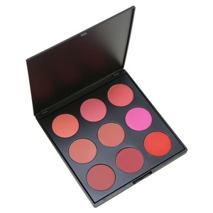 Free Sample Round 9 Color Blusher Kit 9 Colors Available Long Lasting Waterproof Wholesale Blush Palette